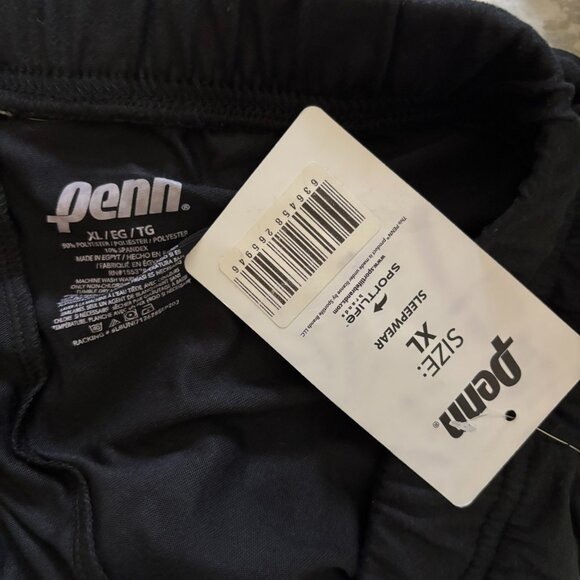 Penn Sleepwear Black Lounge / Pajama Pants — Drawstring Elastic Waist • Size XL - Picture 5 of 5